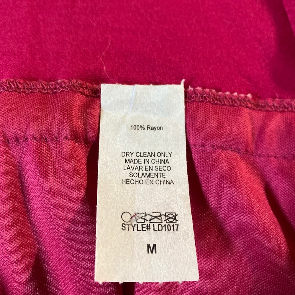 Pink Medium Pleated Skirt Sun Dress Women’s Size Medium - Picture 2 of 5